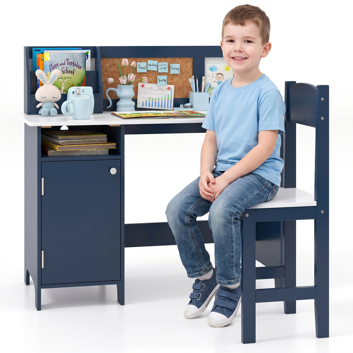Kids Table and Chair Set for Arts Crafts Homework Home School