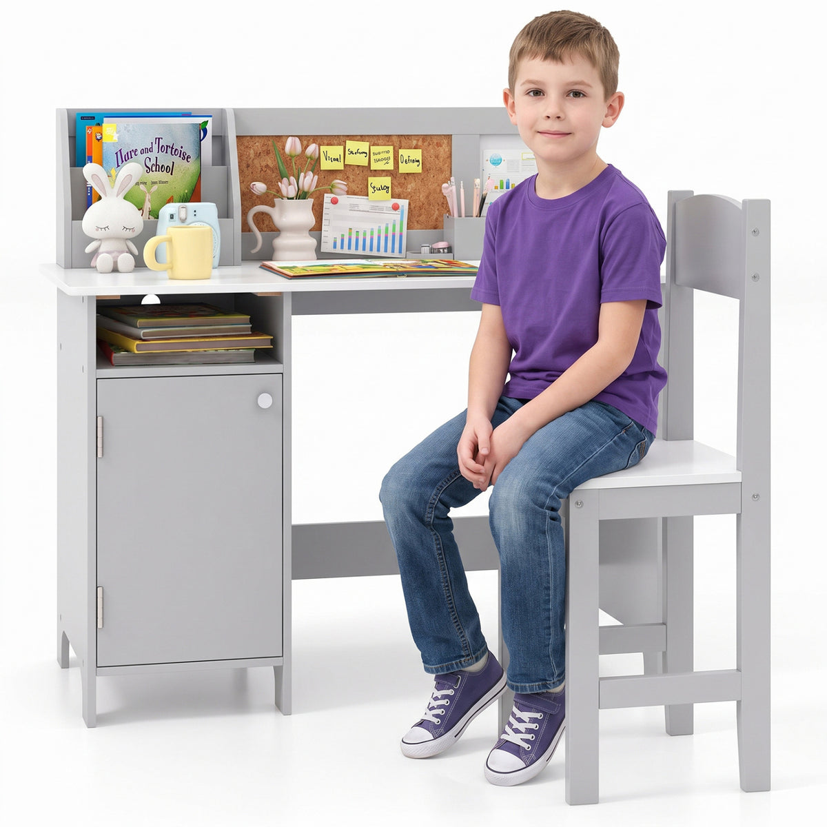 Kids Table and Chair Set for Arts Crafts Homework Home School