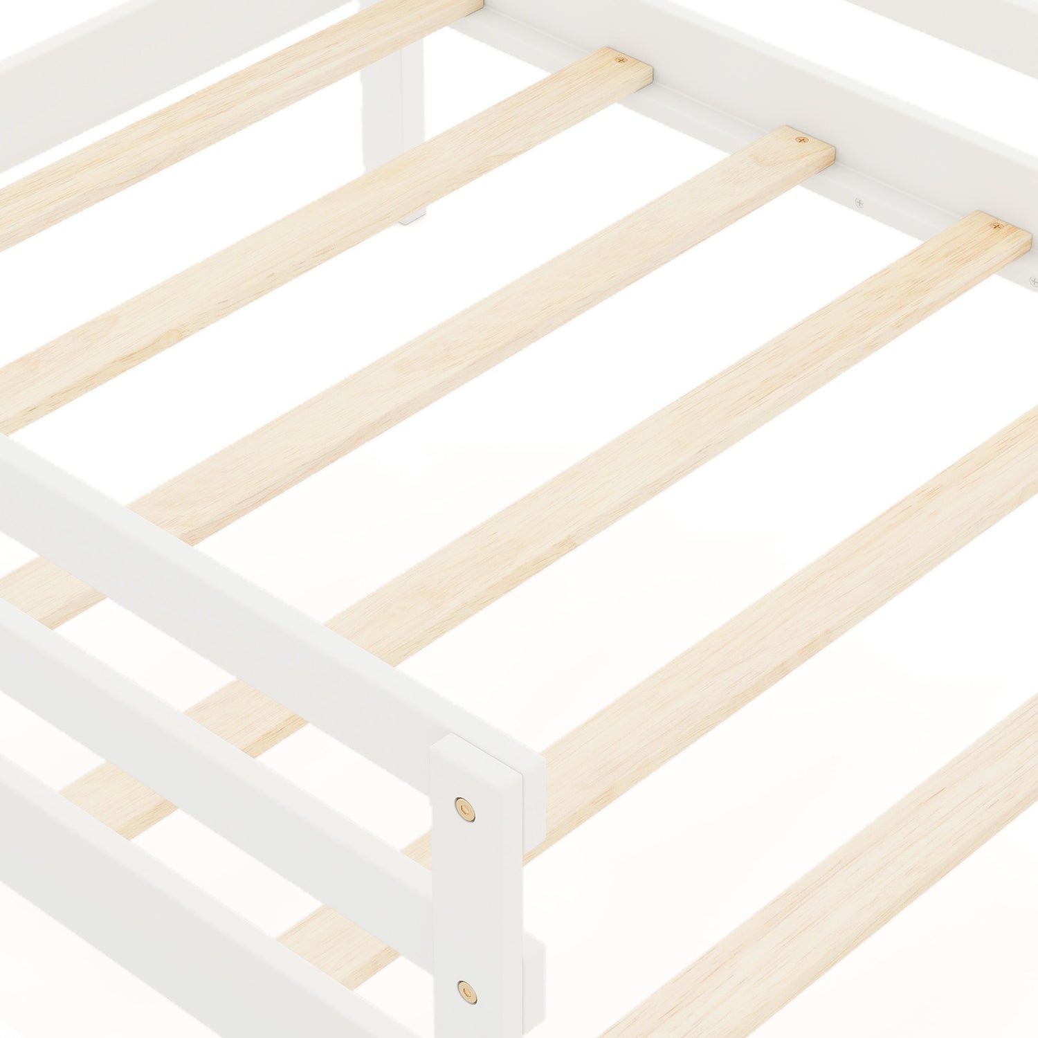 Kids Twin Size Bed with 2 Drawers Solid Wood Bed with Blackboard