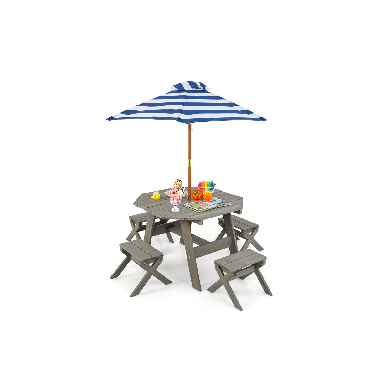 Kids Wooden Table Set for Children Aged 3+ Years