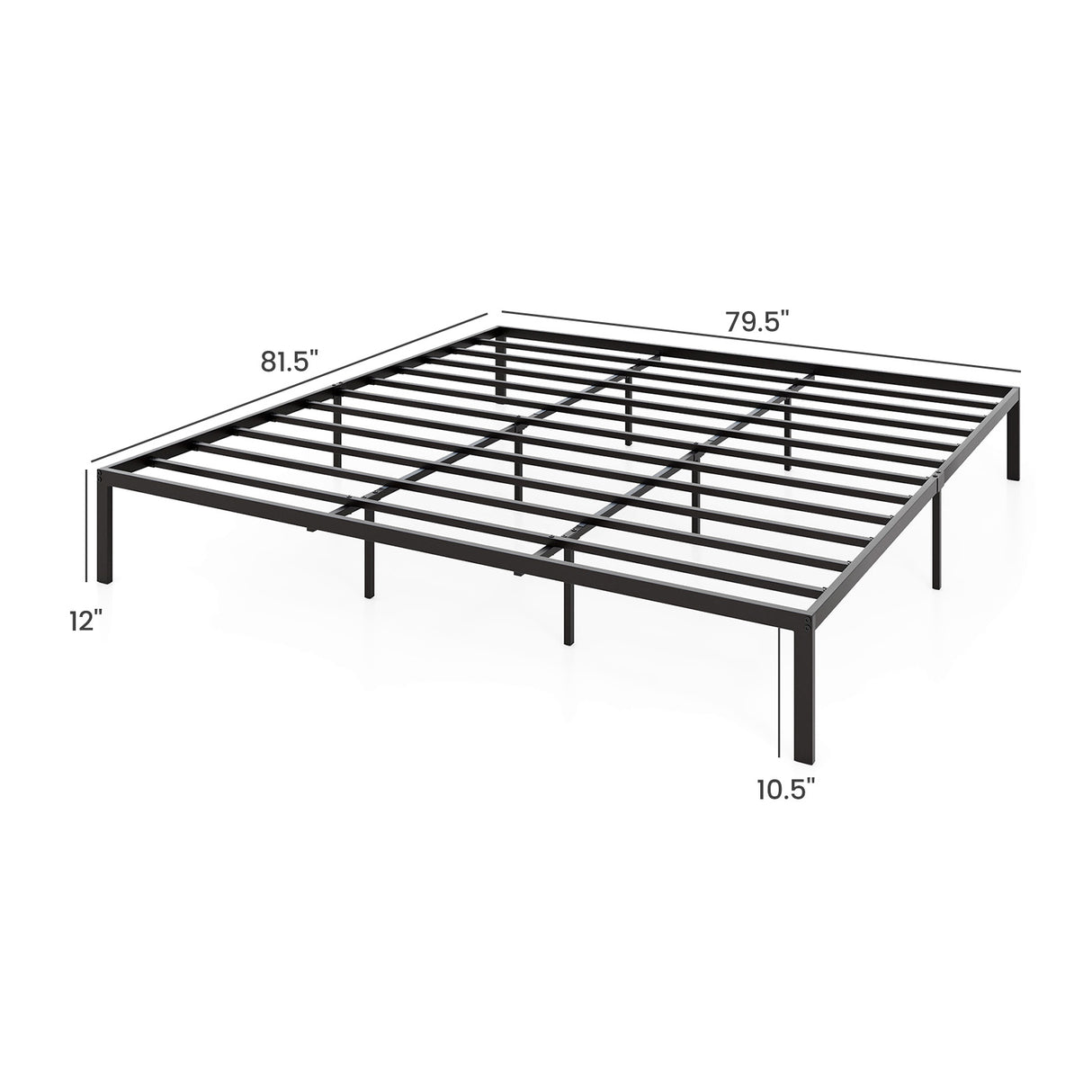 Full/Queen/King Size Metal Bed Frame Heavy Duty Support Slats Mattress Foundation