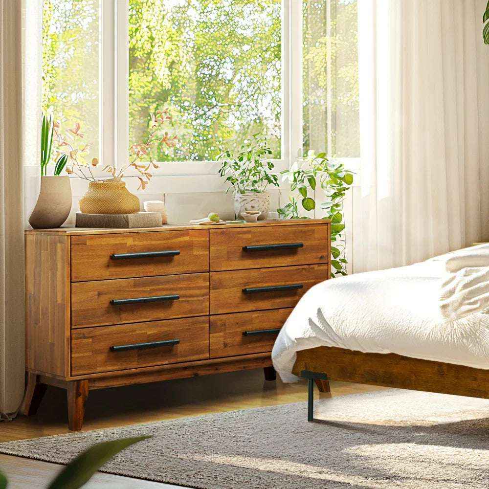 Acacia Legacy Solid Wood Dresser for Timeless Elegance and Durability