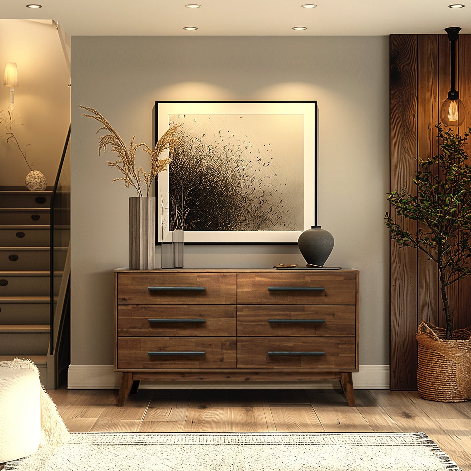 Acacia Legacy Solid Wood Dresser for Timeless Elegance and Durability