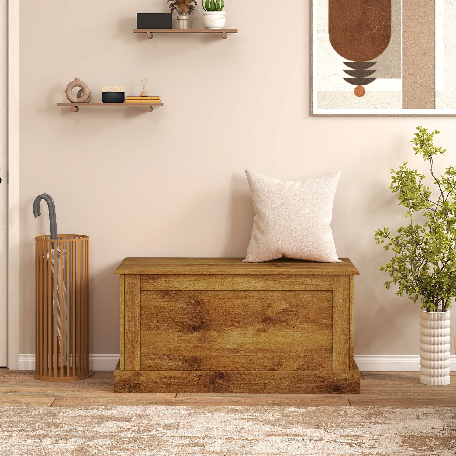 Large Storage Chest with Safety Metal Hinge