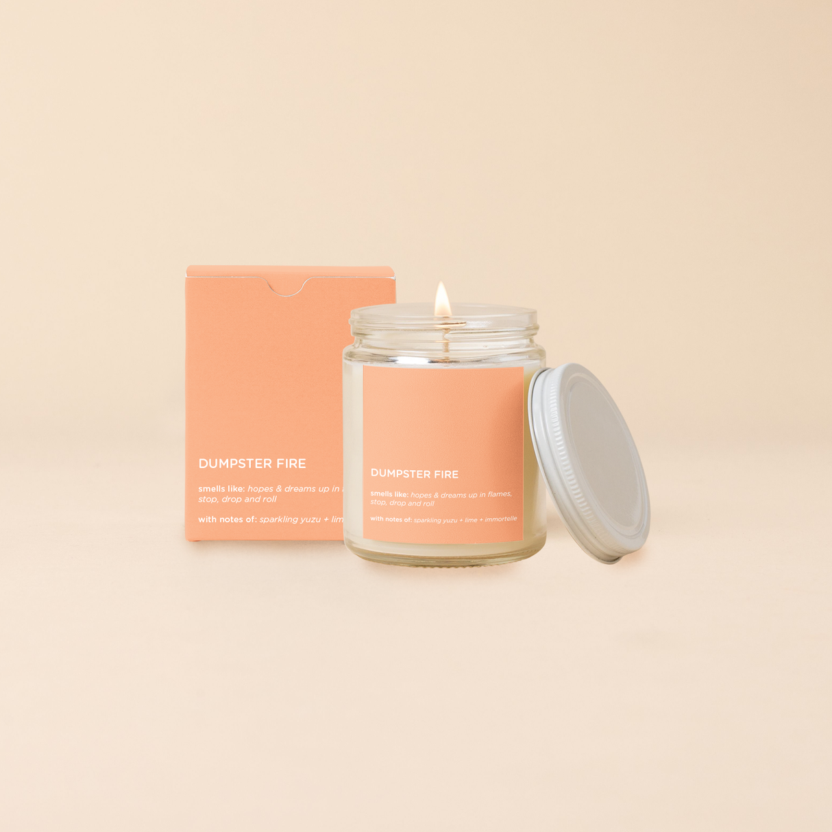 Candle Jar w/Lid - Life