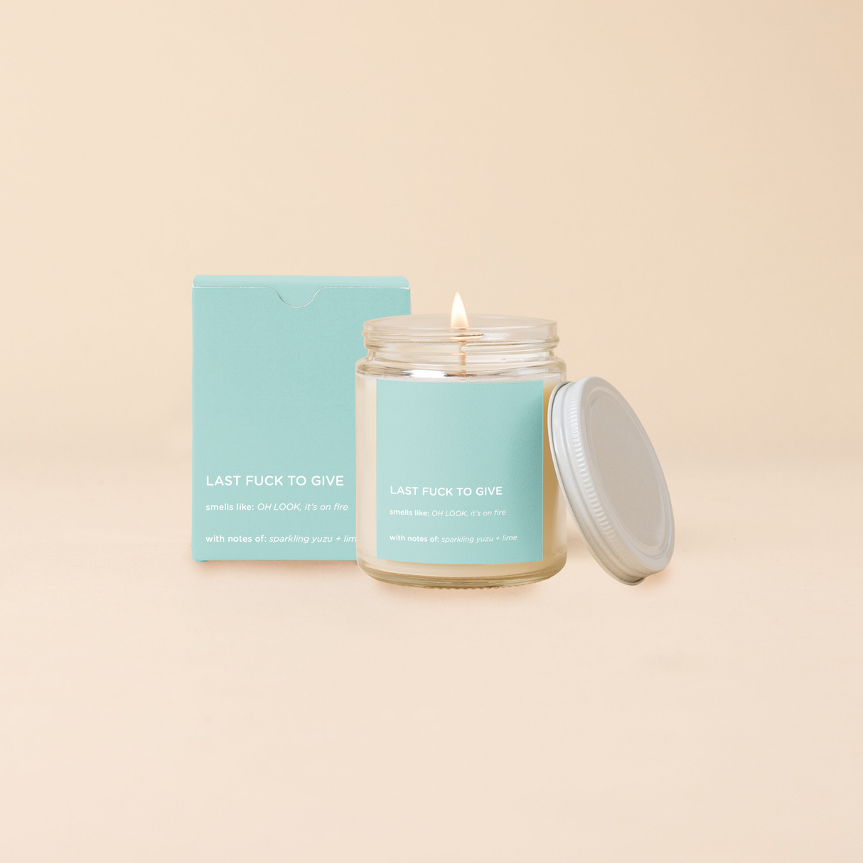 Candle Jar w/Lid - Life