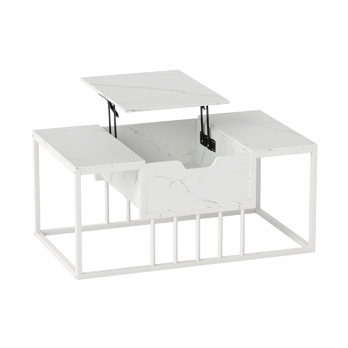 Lift Top Coffee Table Modern Center Table with Hidden Storage Compartment