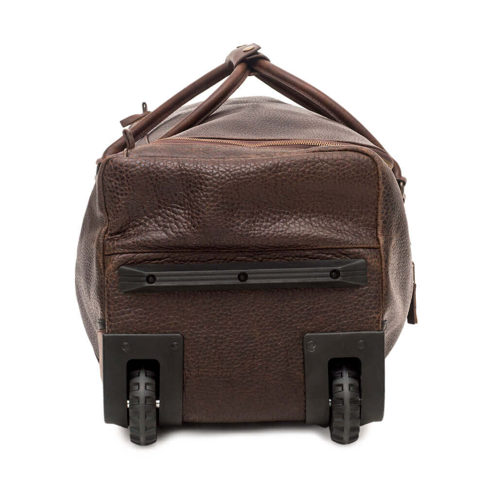 Theodore Leather Wheeled Carry-On Duffle Bag