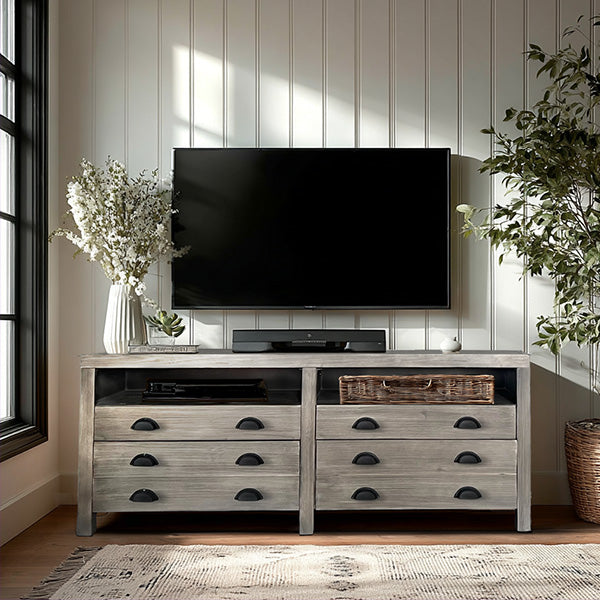 Architect's Wooden Media Console