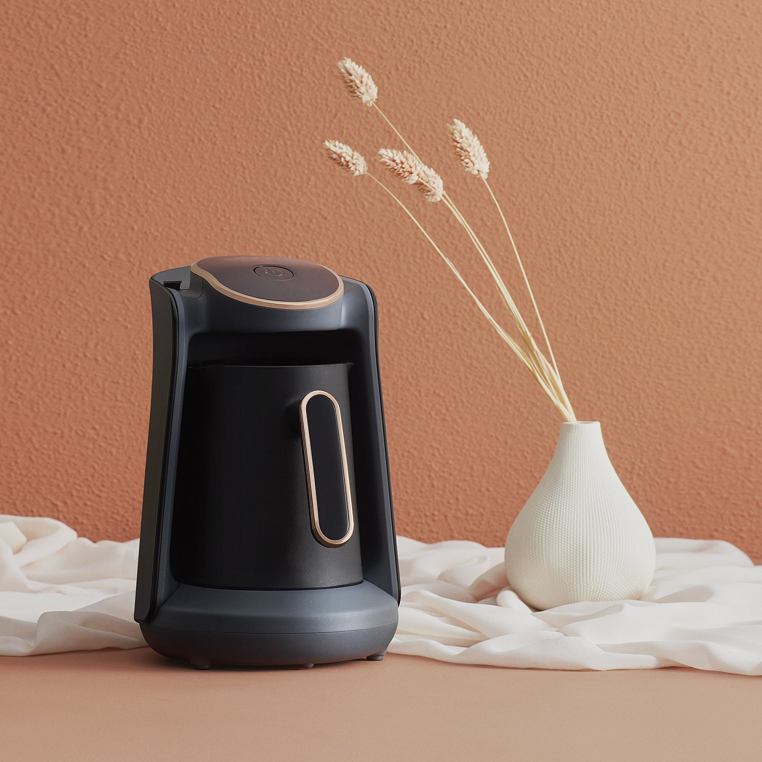 Arzum Okka Minio Automatic Turkish Coffee Maker, Black/Gold