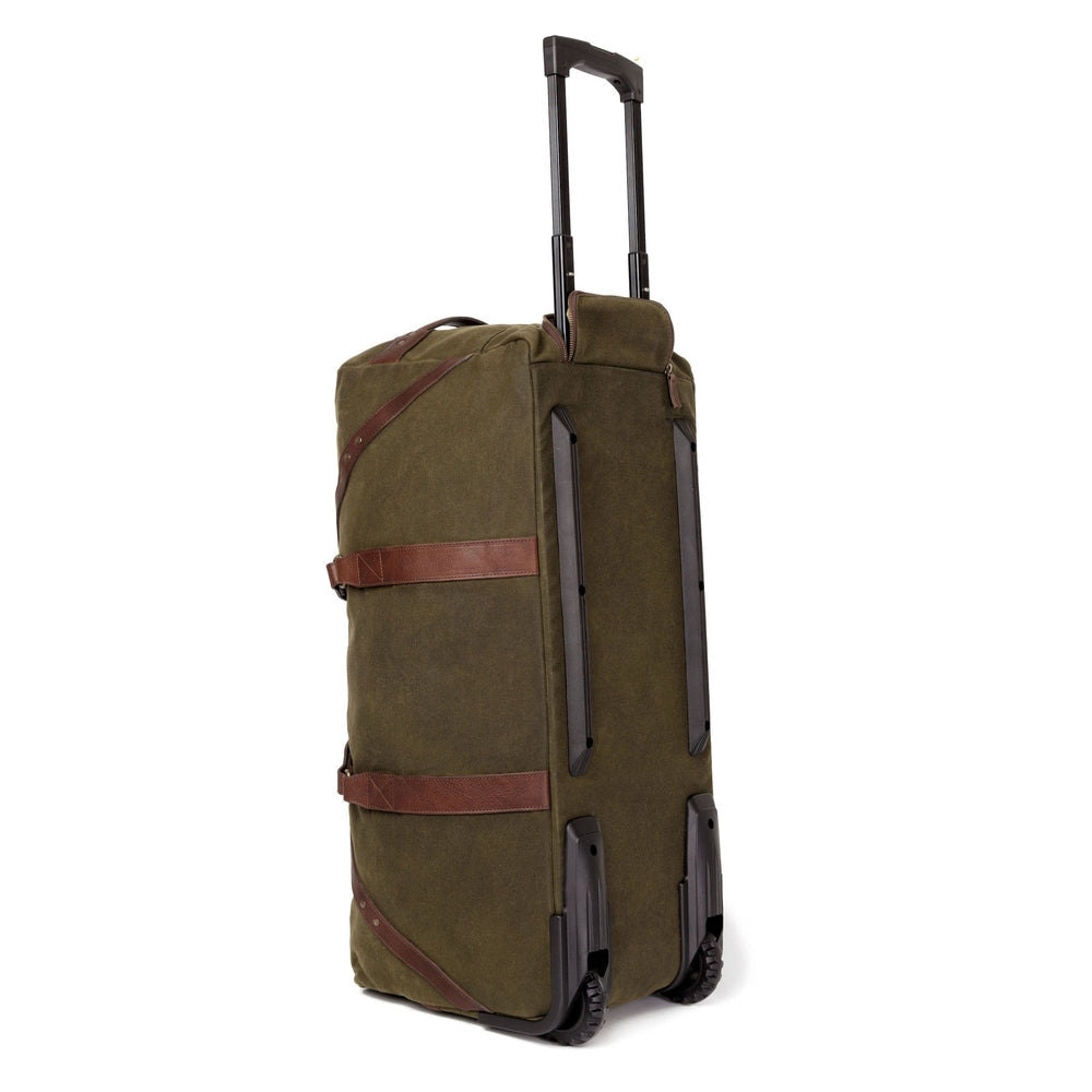 Campaign Waxed Canvas Large Wheeled Duffle Bag