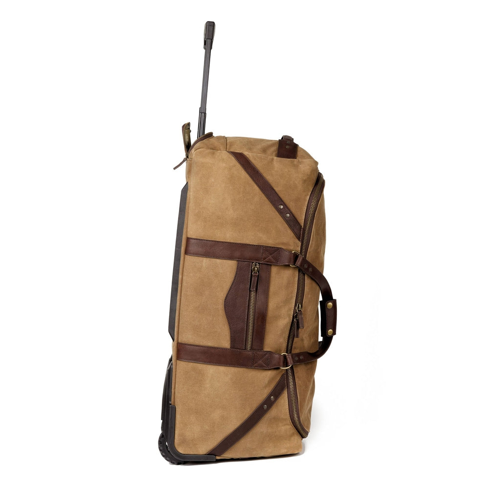 Campaign Waxed Canvas Large Wheeled Duffle Bag