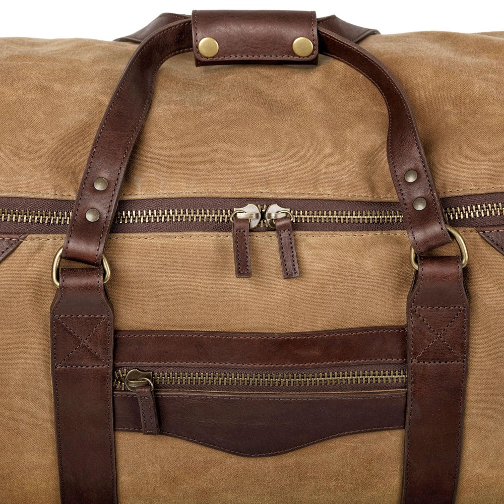 Campaign Waxed Canvas Large Wheeled Duffle Bag