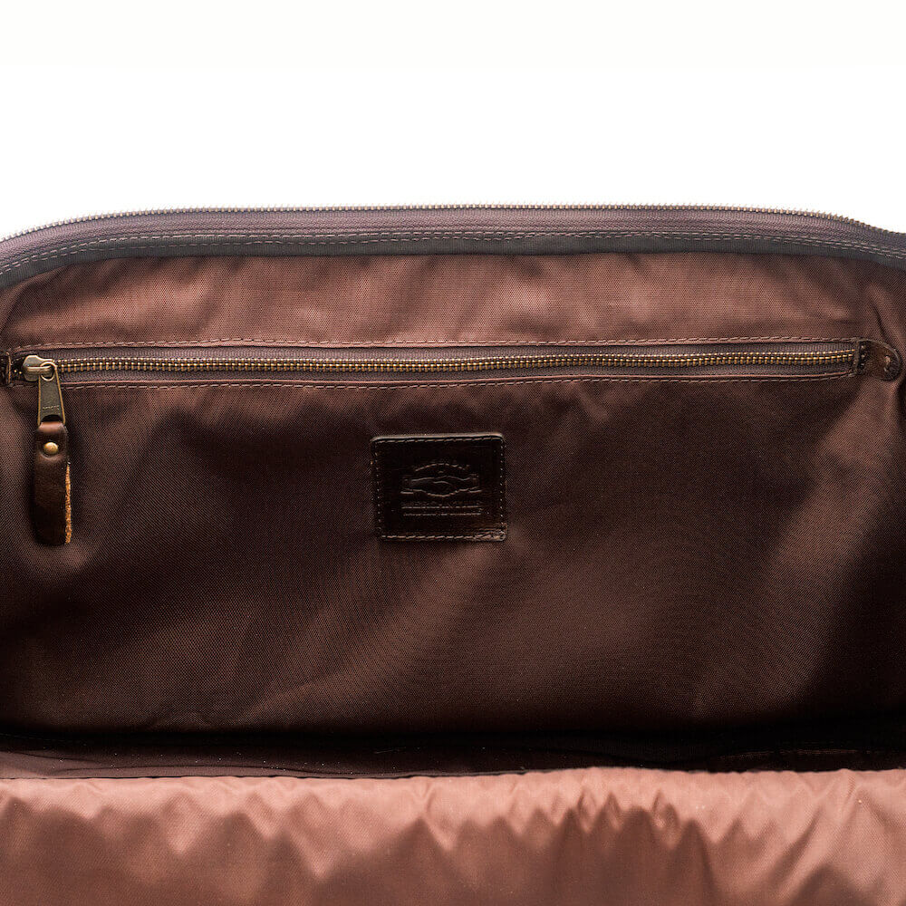 Theodore Leather Wheeled Carry-On Duffle Bag