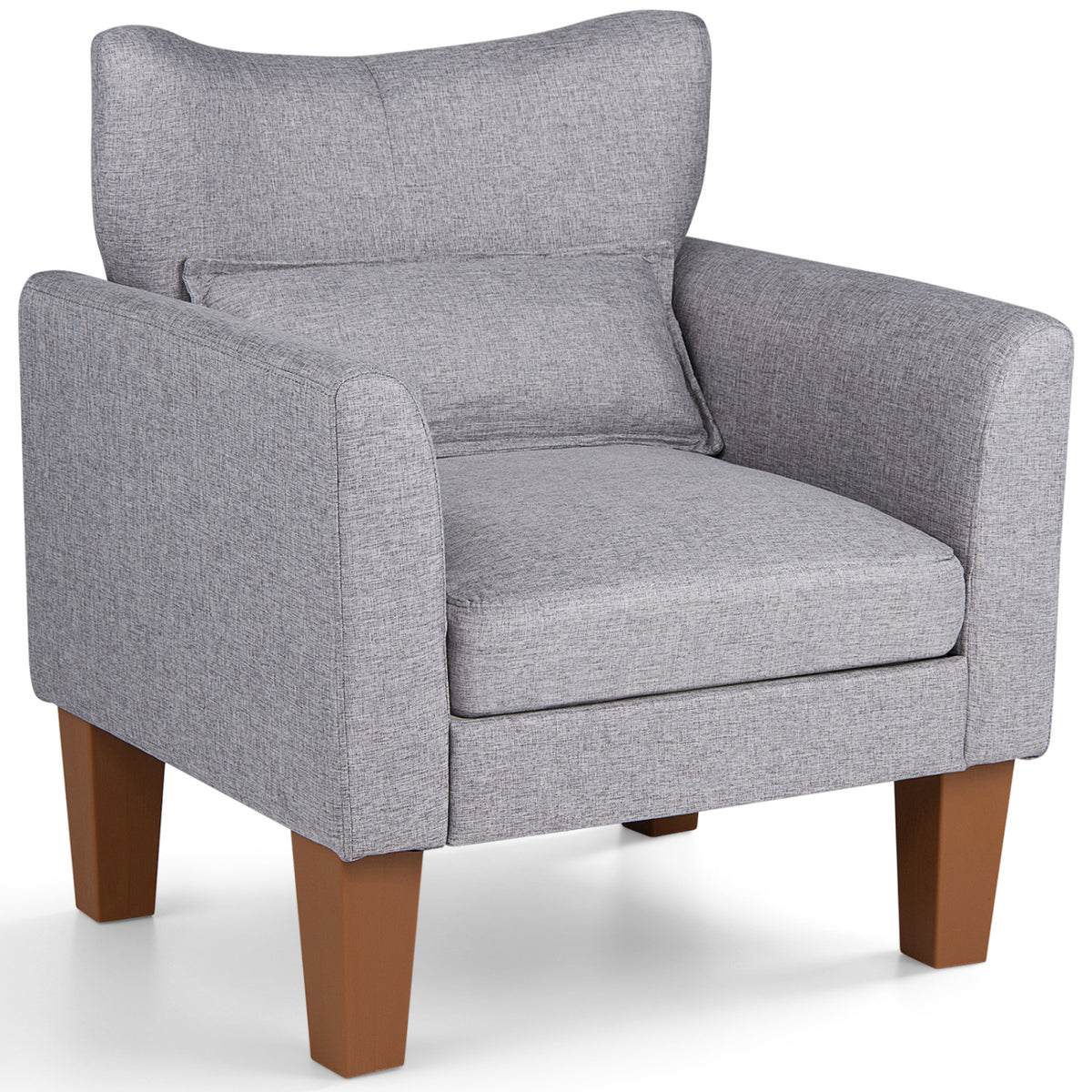 Modern Accent Chair with Removable Cushion & Pillow for Living Room