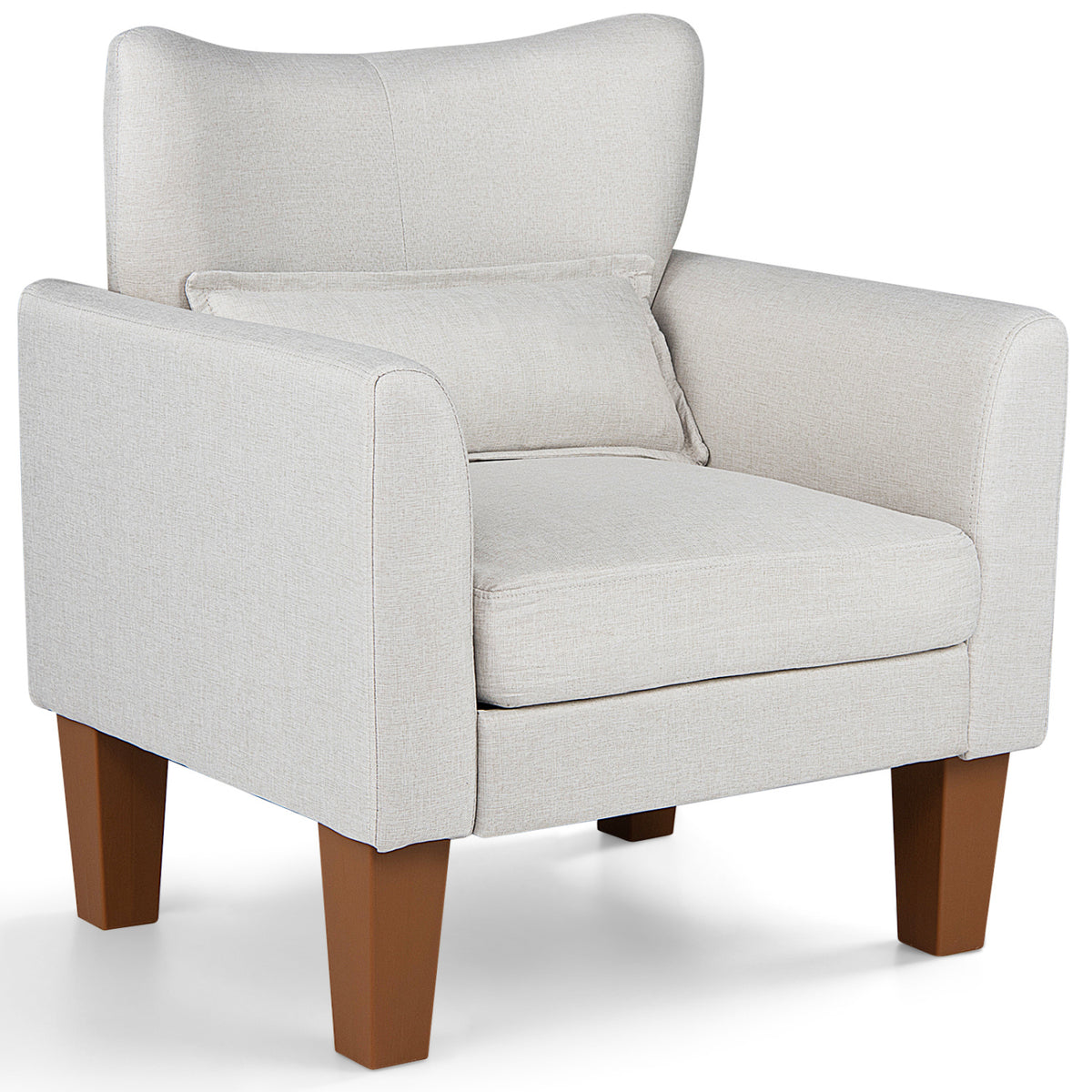 Modern Accent Chair with Removable Cushion & Pillow for Living Room
