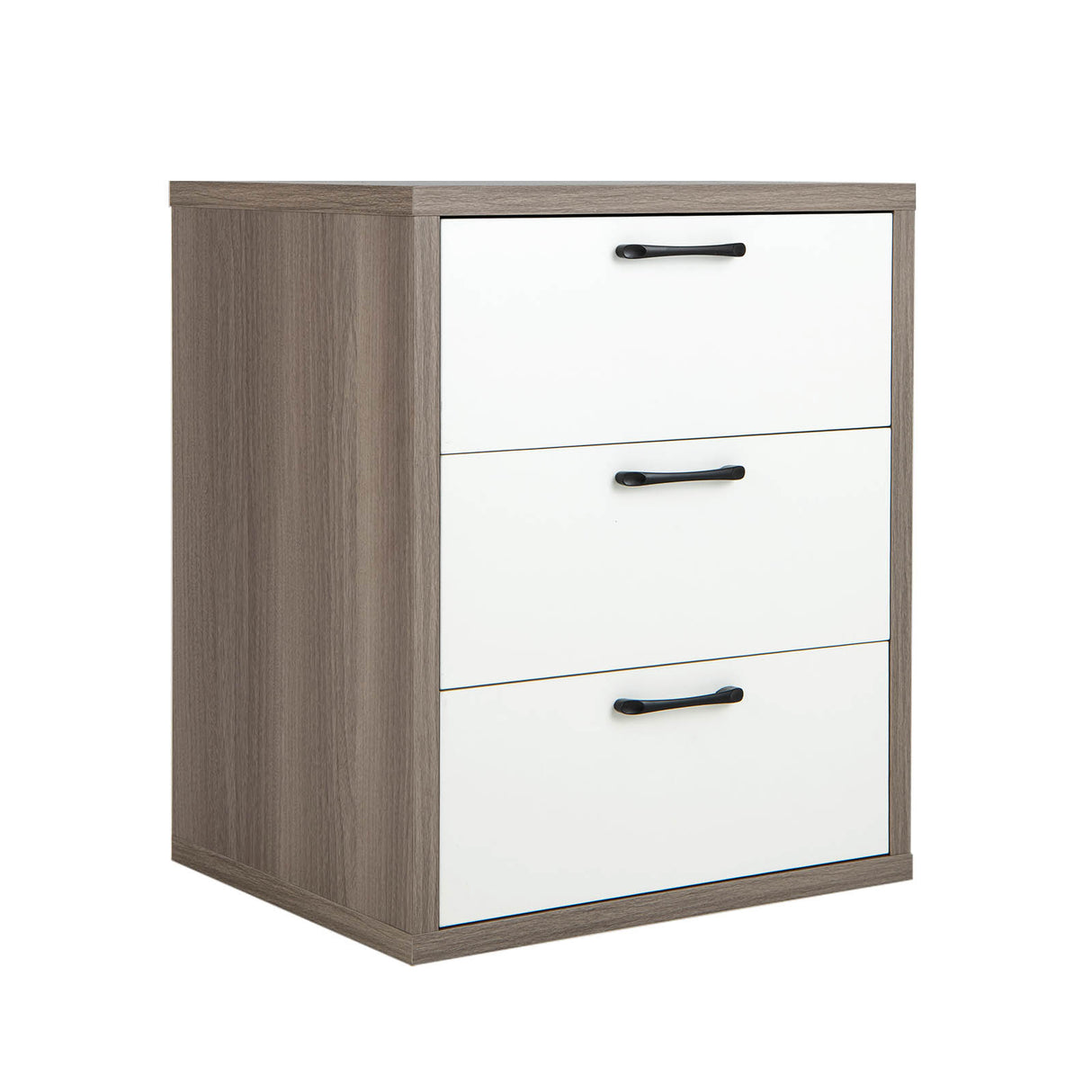 Modern Dresser Nightstand with 3 Slide-Out Drawers