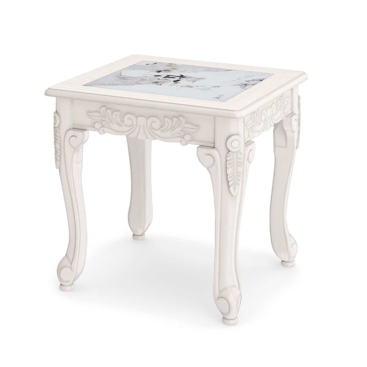 Modern Glass Coffee Table with Clear Tempered Top and Rubber Wood Base
