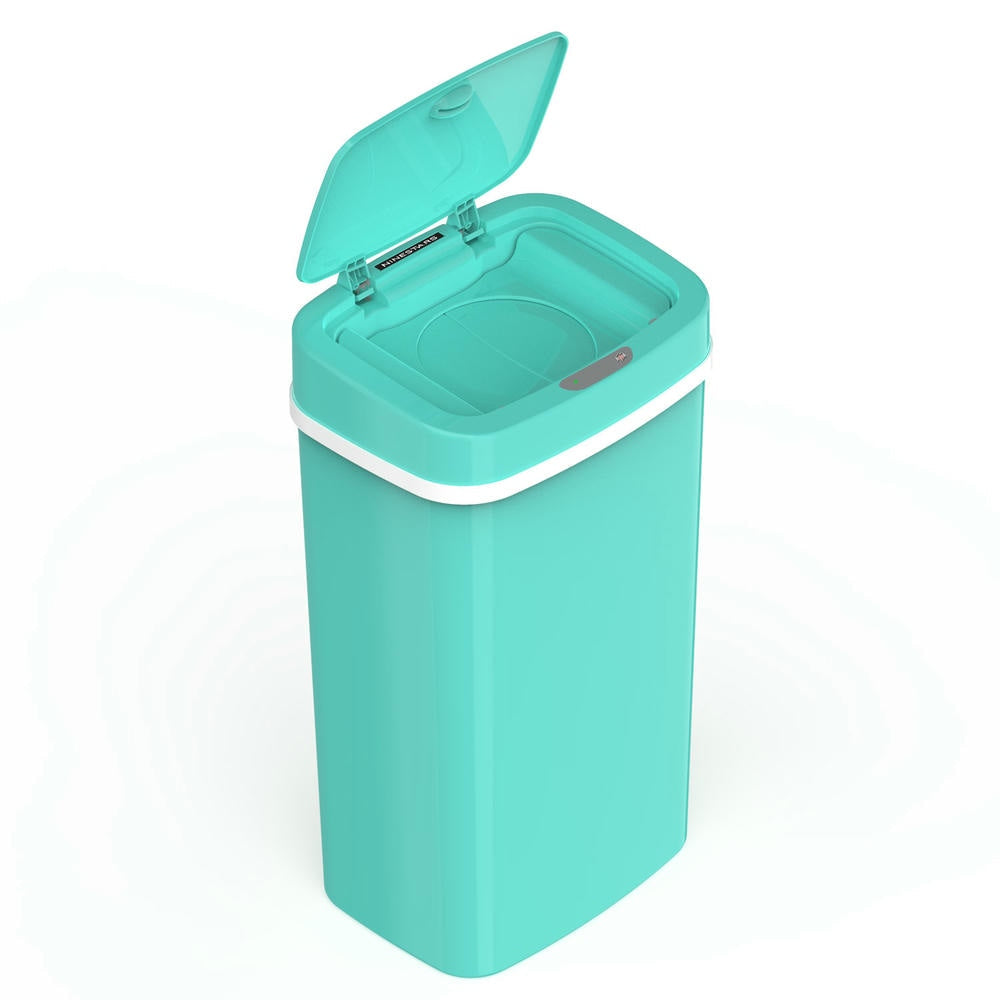 Odor Shield Infrared Motion Sensor Trash Can 4 Gallon for Bedroom Office | NPT-15-1WH | NPT-16-1