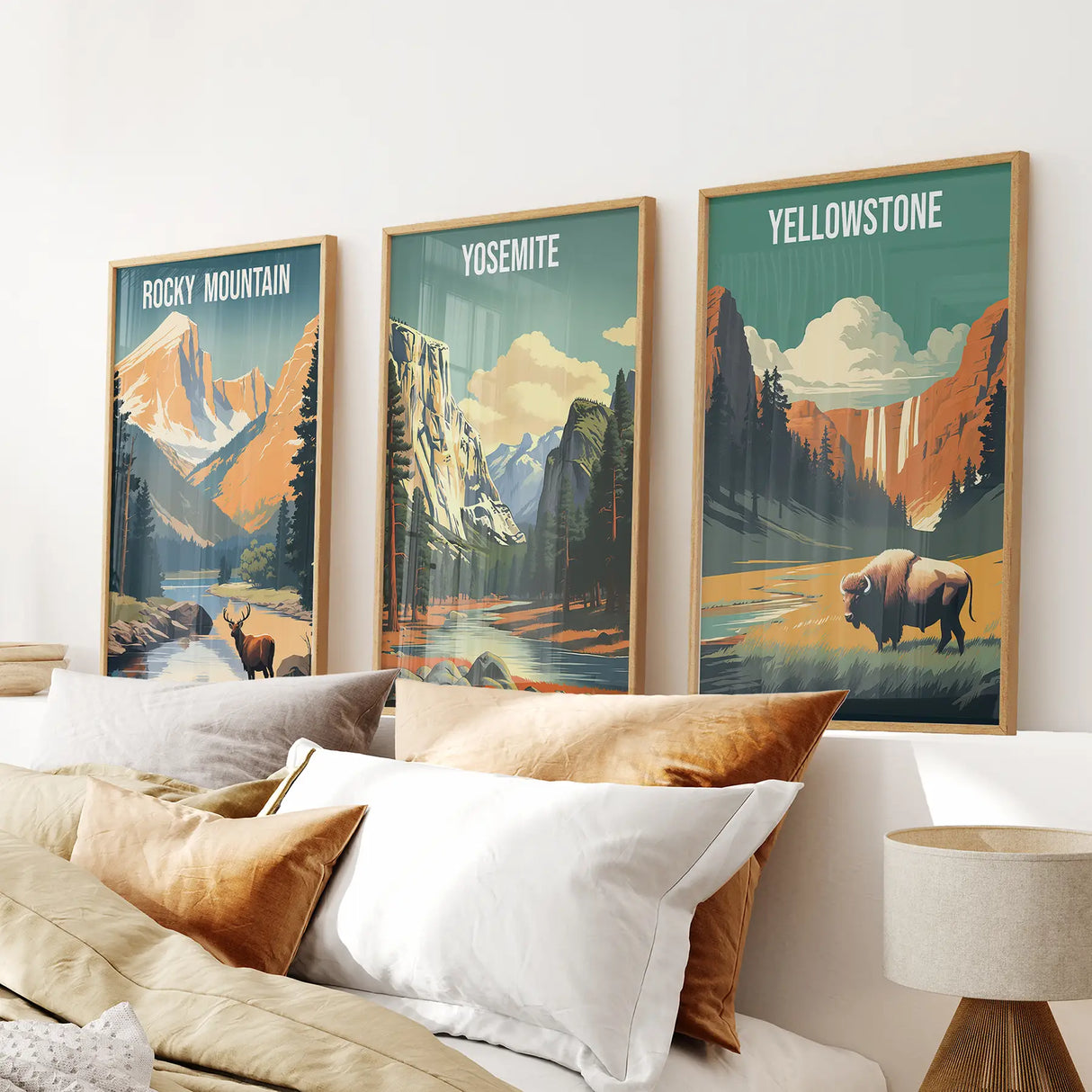 Rocky Mountain, Yosemite, Yellowstone. National Park Wall Art