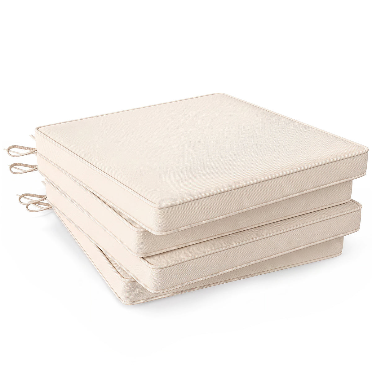 Outdoor Chair Cushion Set of 4 Waterproof Olefin Seat Cushions
