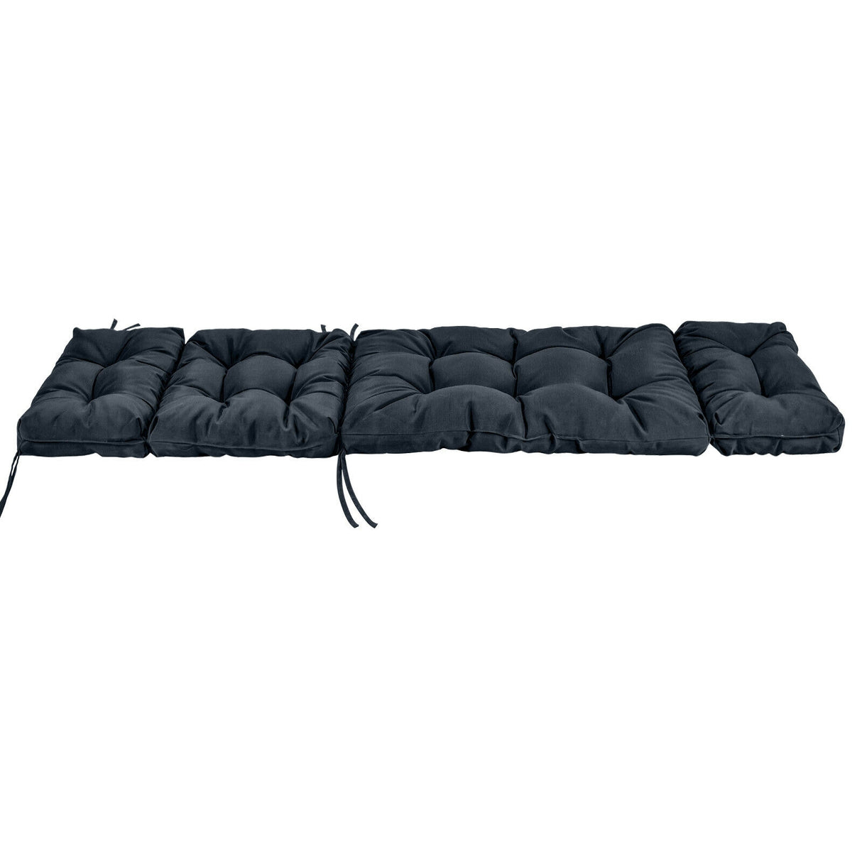 Outdoor Lounge Chaise Cushion with String Ties for Garden Poolside
