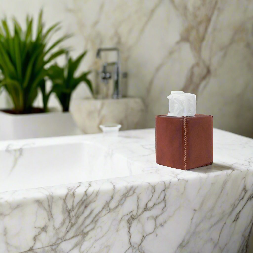 Pañuelo | Leather Tissue Box Cover