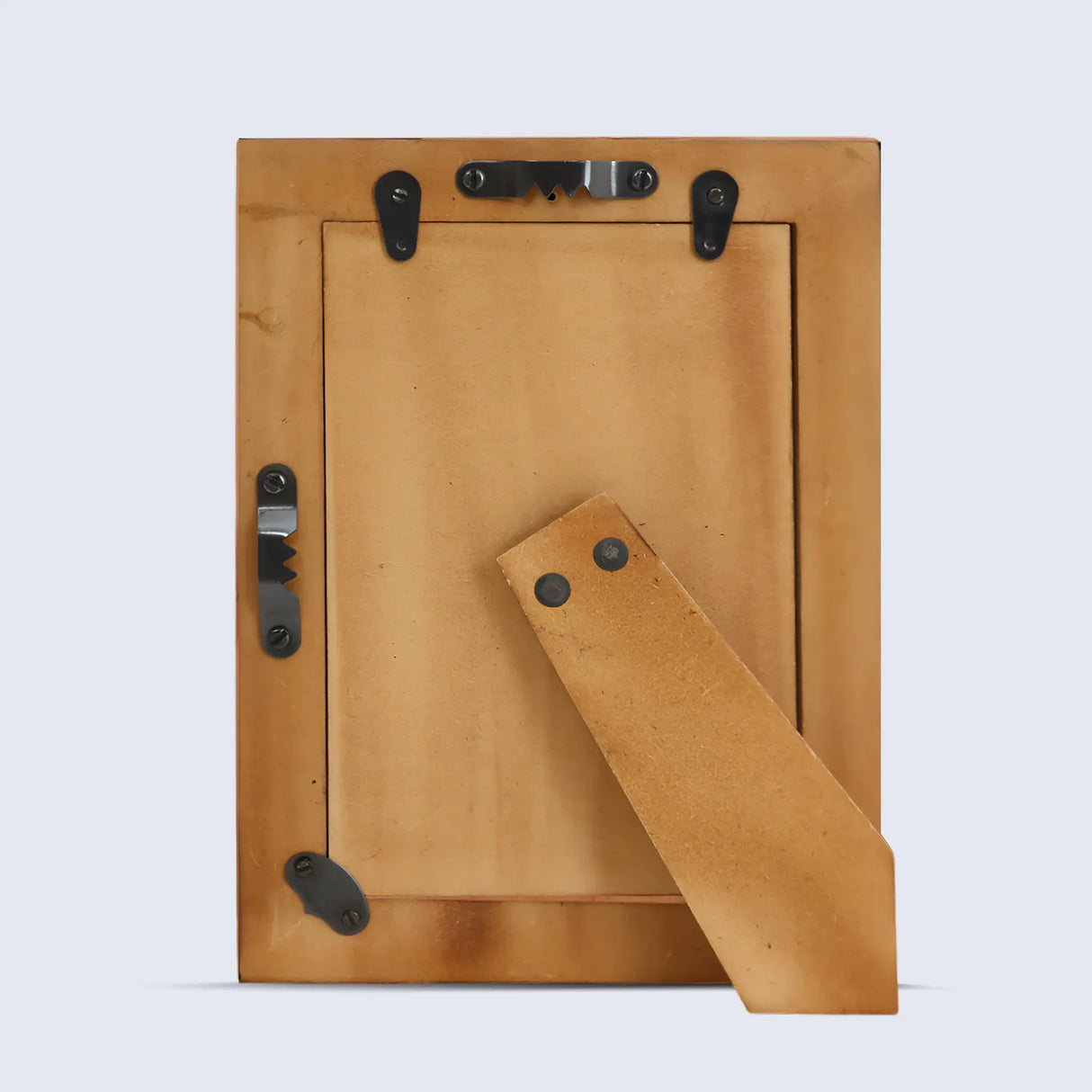 Antique Tile Brown Bone Inlay Frame - Desk & Wall Display, 2 Sizes