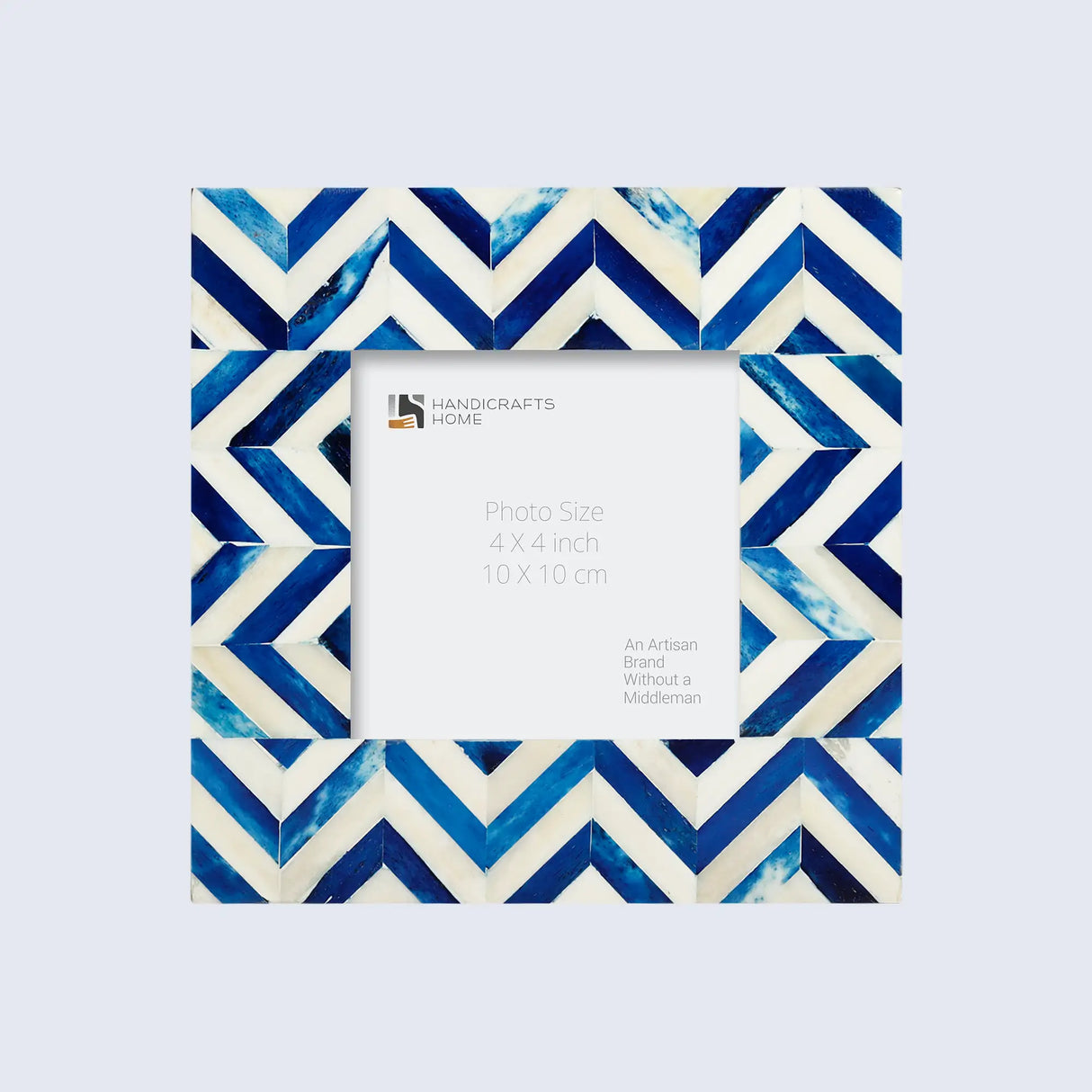 Baby Picture Frames Herringbone Pattern Bone Inlay Collection in 4 Colors