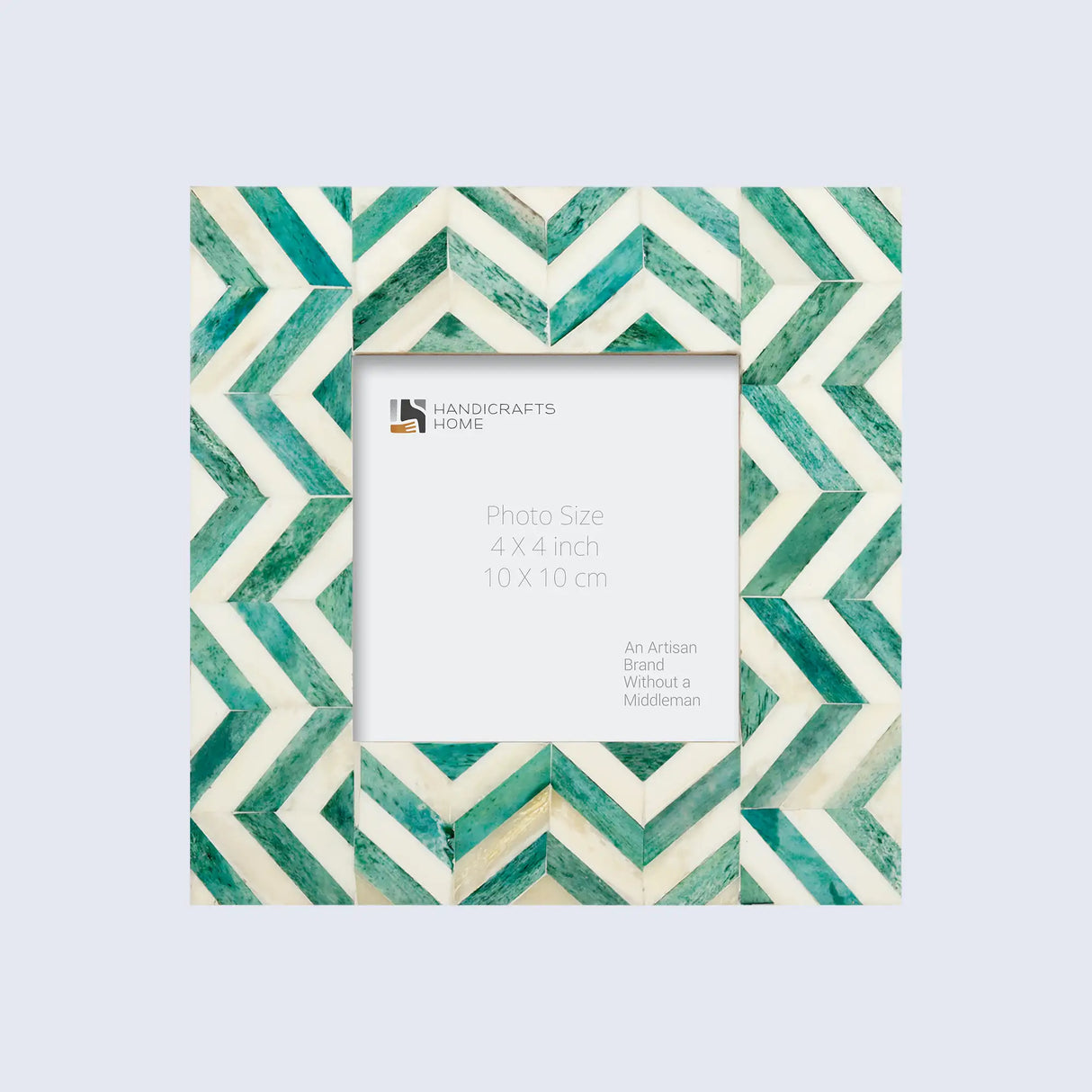 Baby Picture Frames Herringbone Pattern Bone Inlay Collection in 4 Colors