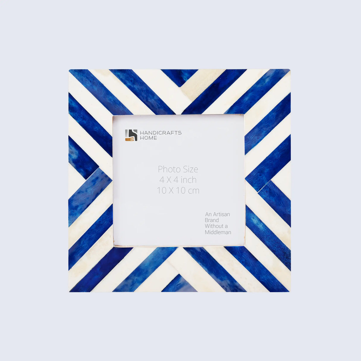 Baby Picture Frames Chevron Pattern Bone Inlay Collection in 6 Colors