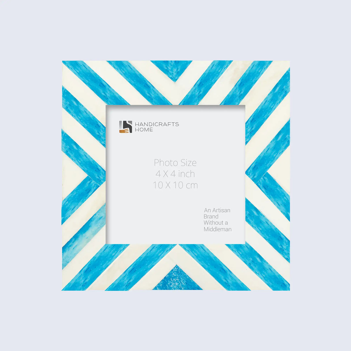 Baby Picture Frames Chevron Pattern Bone Inlay Collection in 6 Colors