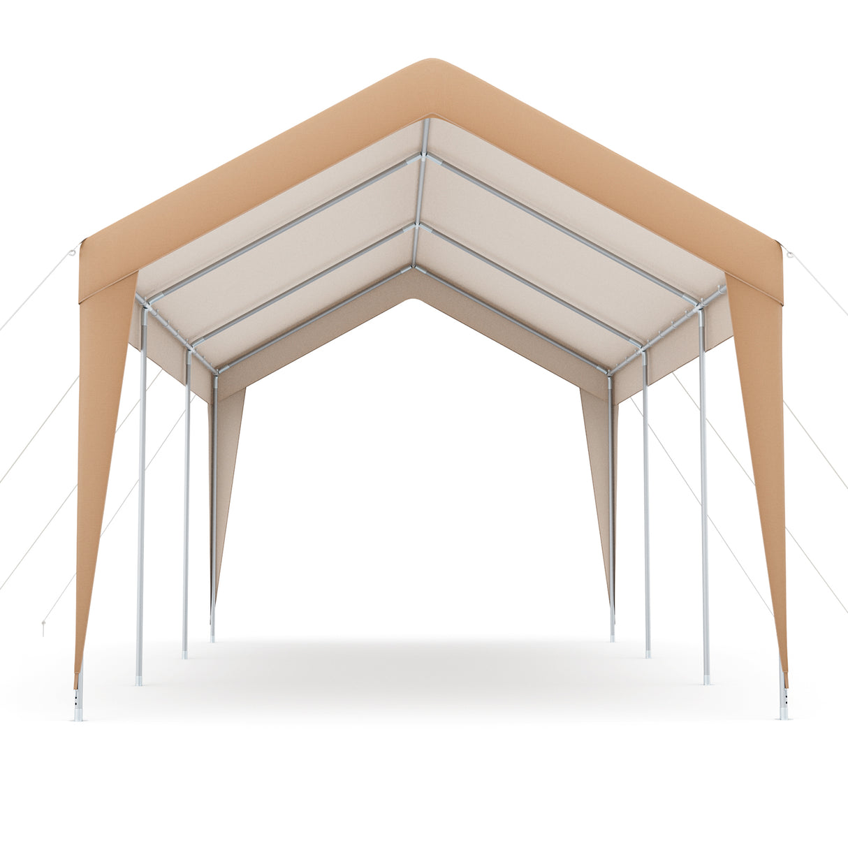 10 x 20 Feet Portable Garage Tent Carport with Galvanized Steel Frame