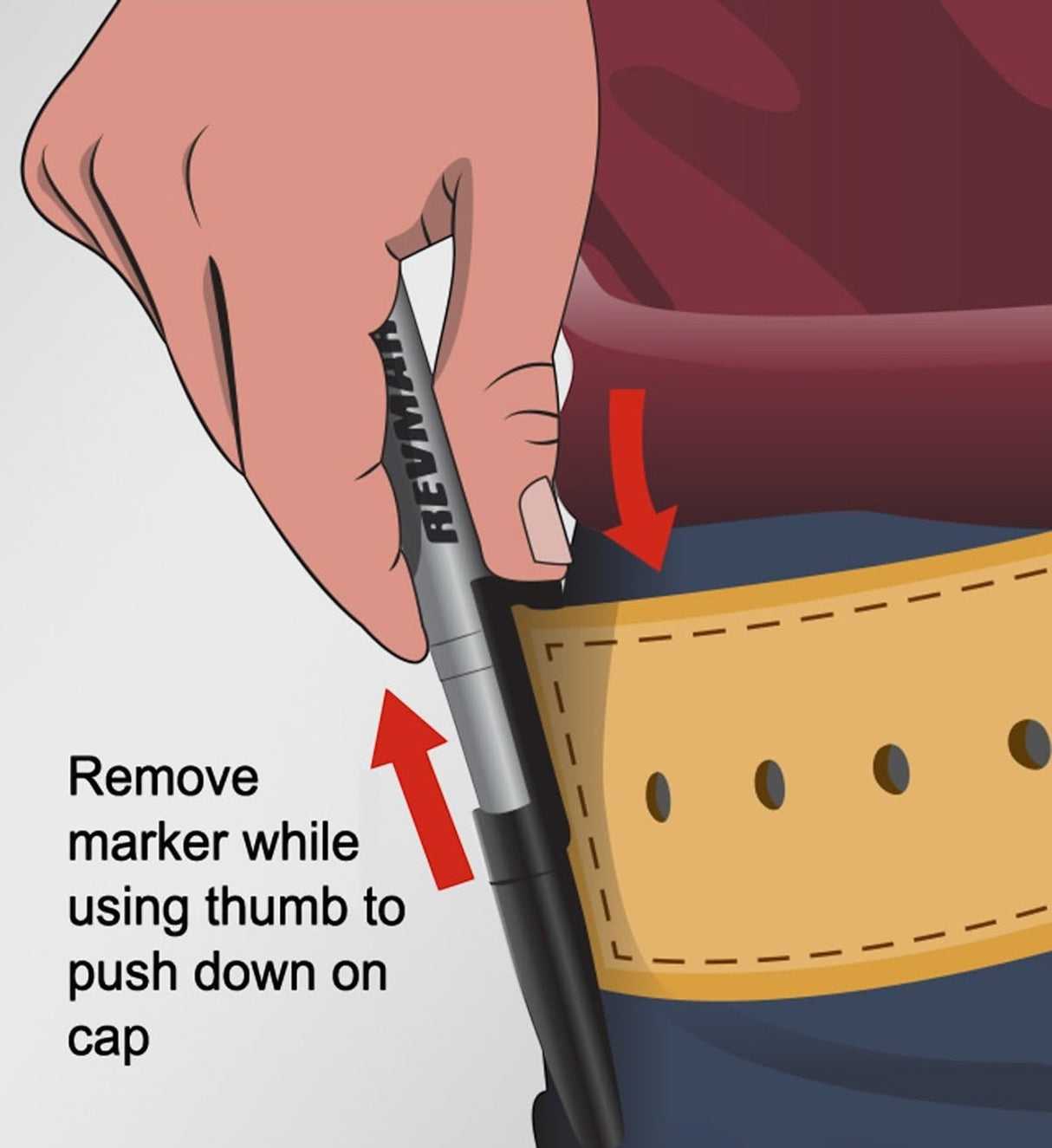 RevMark Permanent Industrial Marker - Pack of 8