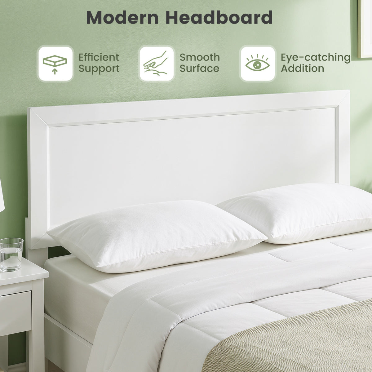 Queen Size Modern Bed Frame with Headboard