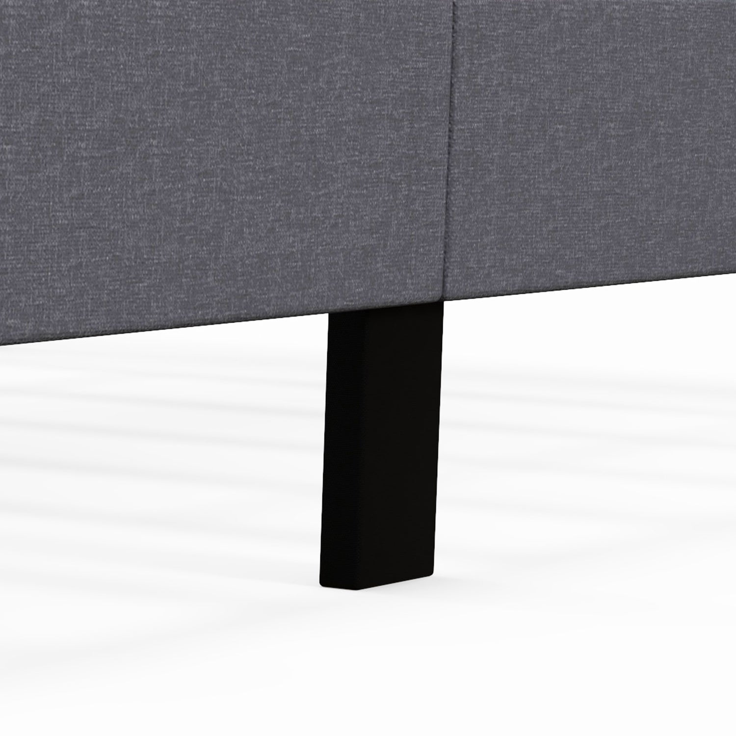 Queen Size Upholstered Platform Bed with Button Tufted Wingback Headboard