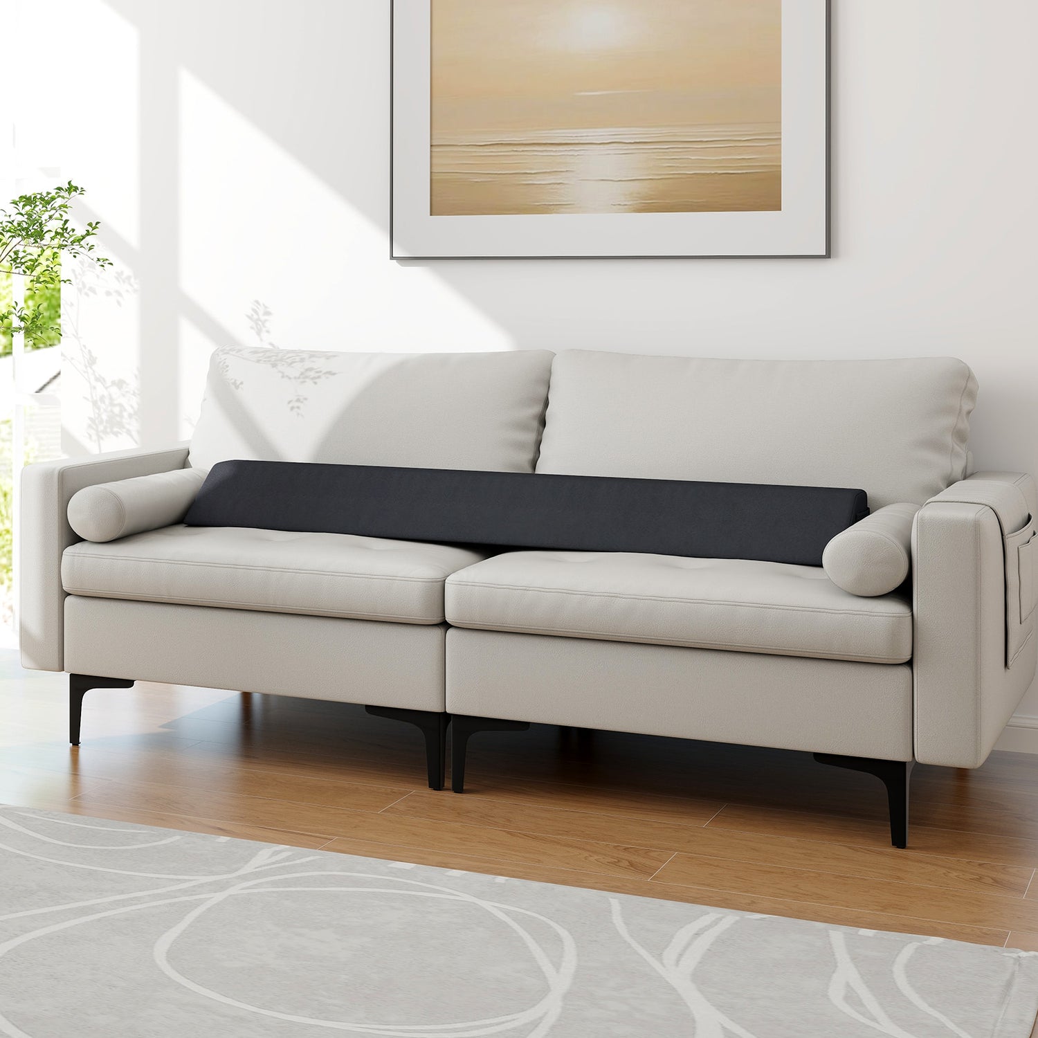 Bed Wedge Pillow with Storage Bag