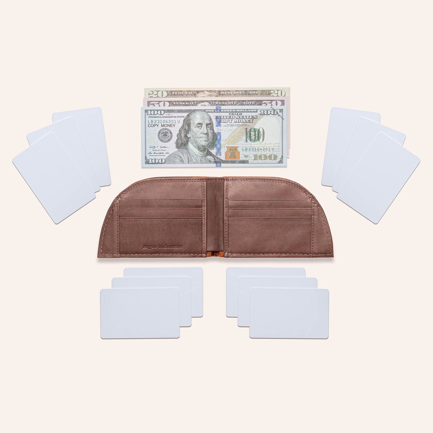 Rogue Front Pocket Wallet in Moose Leather