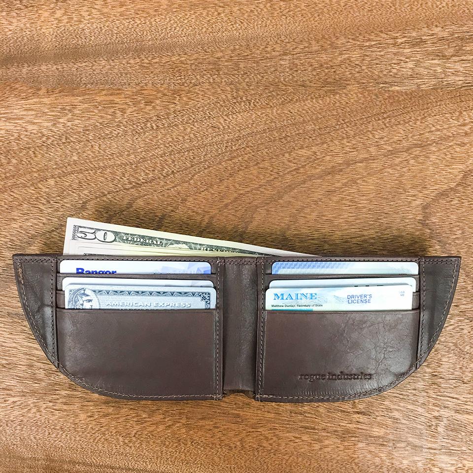 Nantucket Bison Leather Front Pocket Wallet