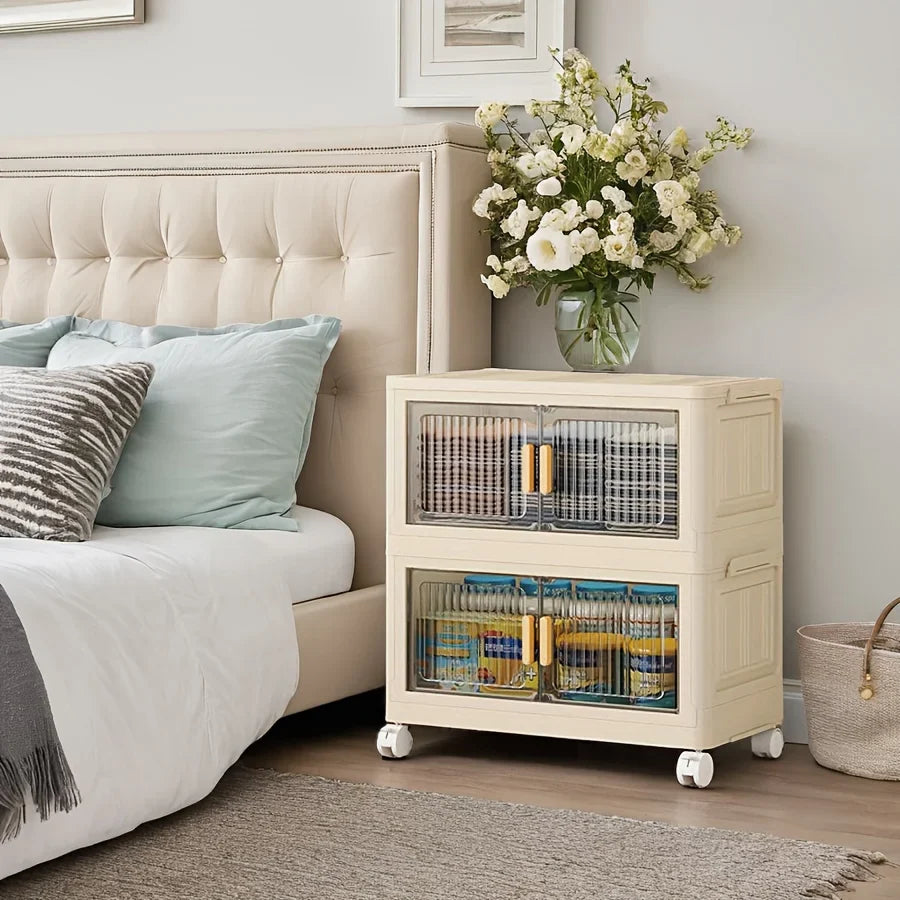 1/2/3/4/5 layers Multifunction Storage Cabinet Foldable Dustproof Wardrobe Easy-to-Install Storage Boxes