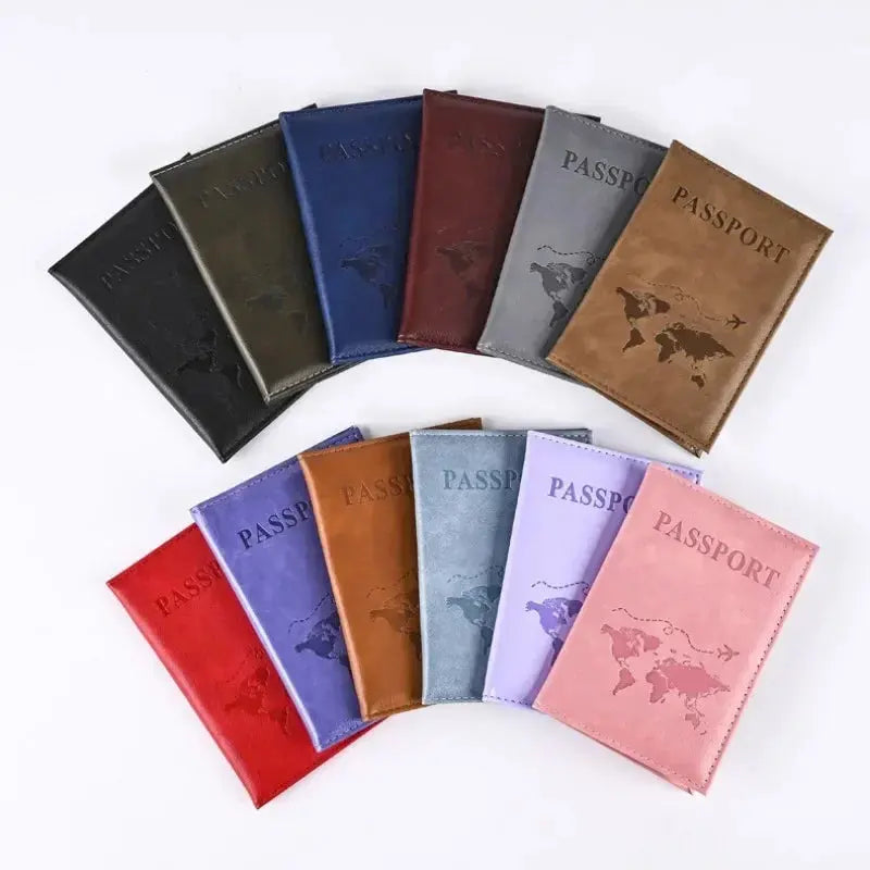 Passport Holder Wallet Cover Travel Essentials Pu Leather Card Case International Travel Accessories for Women/Men