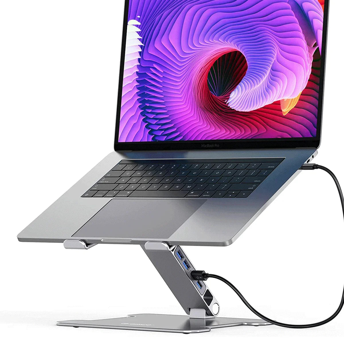 ORICO Foldable Laptop Stand Holder Riser Portable Adjustable Aluminum Notebook Stand Computer Stand 7 Angles for MacBook Tablets