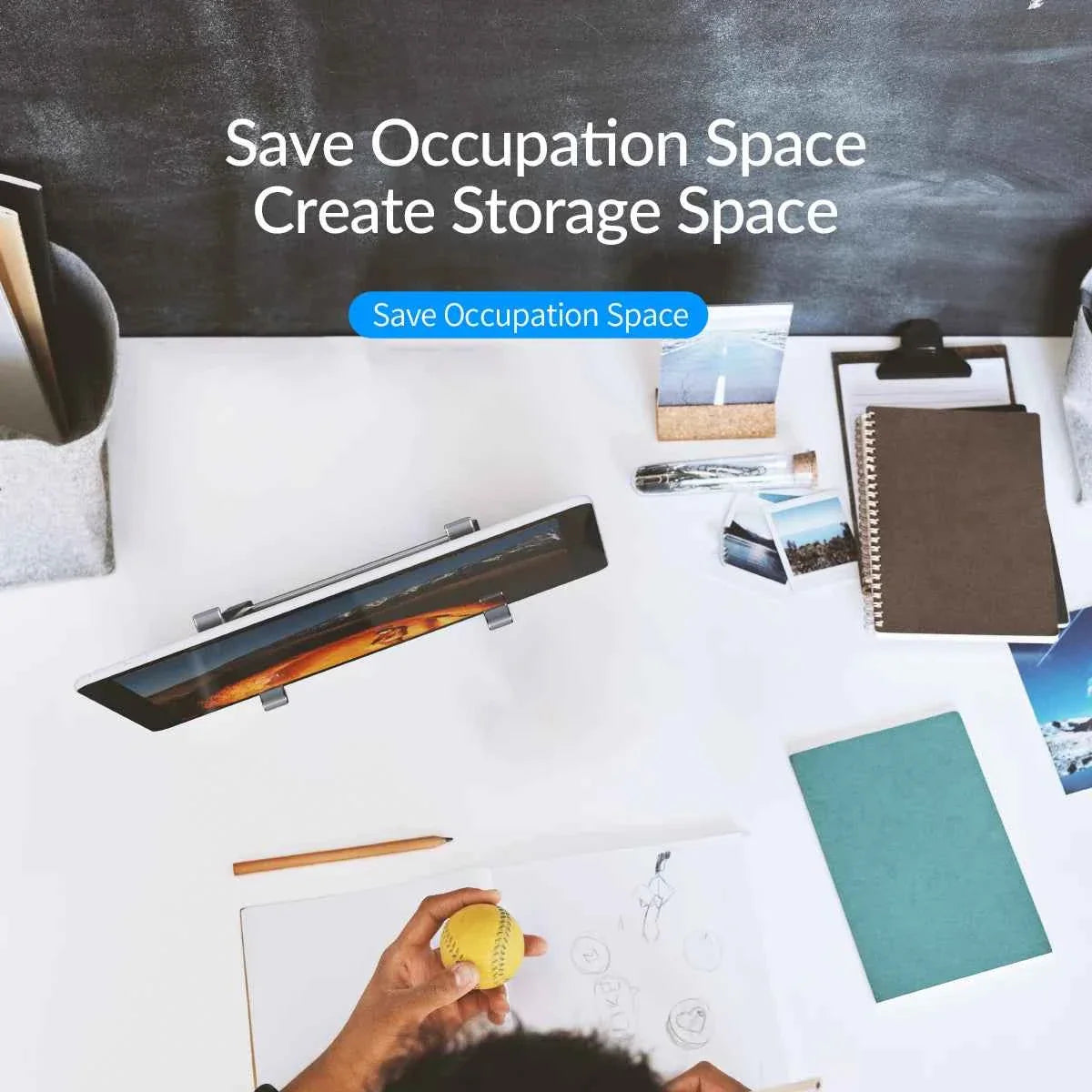 ORICO Laptop Stand Aluminium Laptop Stand Vertical Stand Notebook Desktop Holder Portable Tablet Stand for 13 to 17.4 inch Mac