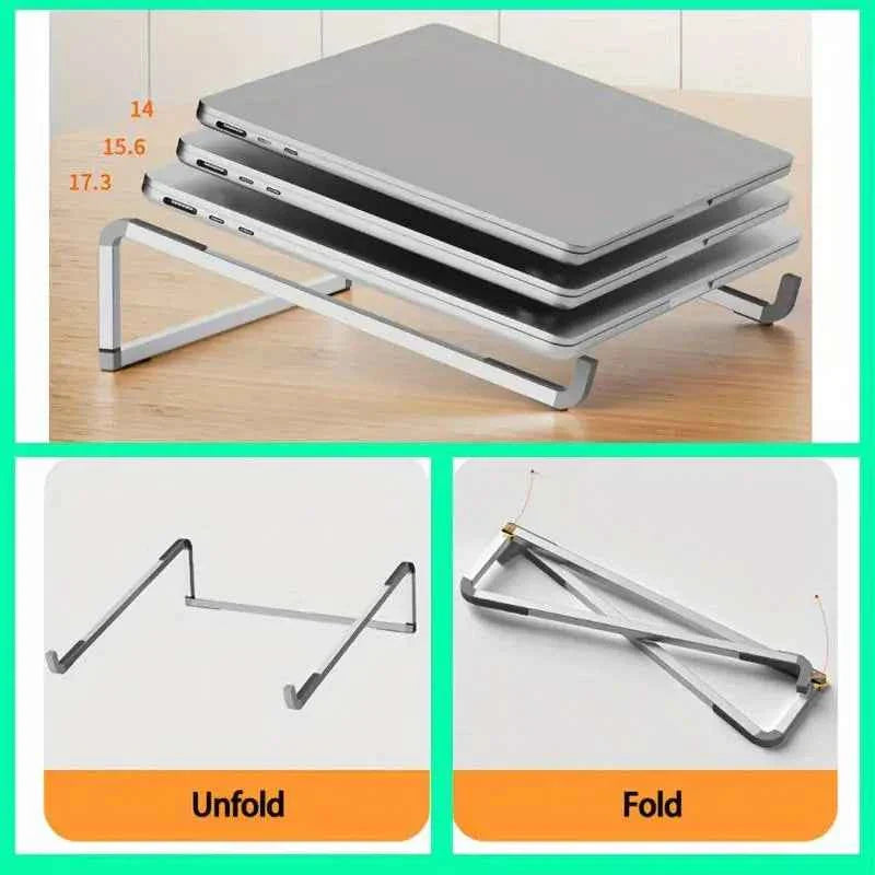 Universal Laptop Stand Foldable Adjustable Aluminum Alloy Notebook Holder Desktop Bracket for MacBook Air Pro Xiaomi