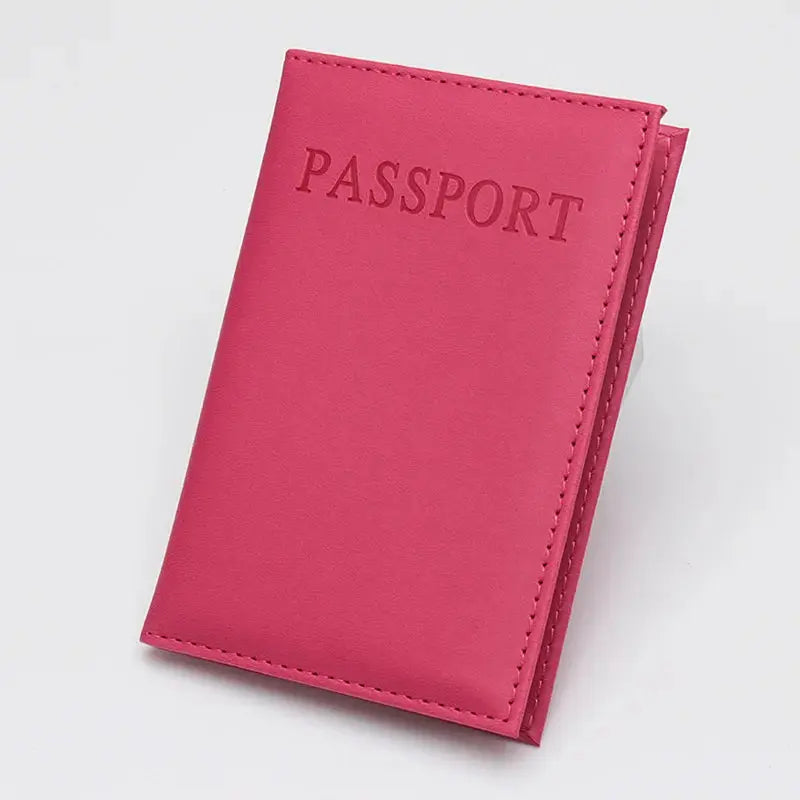 High Quality English PU Leather Passport Covers Document Cover Travel Passport Holder ID Card Passport Holder Travel Acceessory