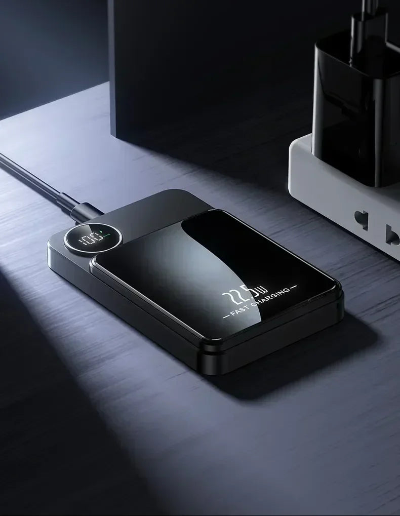 30000mAh MagSafe Power Bank - 15W Magnetic Wireless Charger with PD Fast Charge for iPhone 15/14/13 (Qi-Certified for Android)