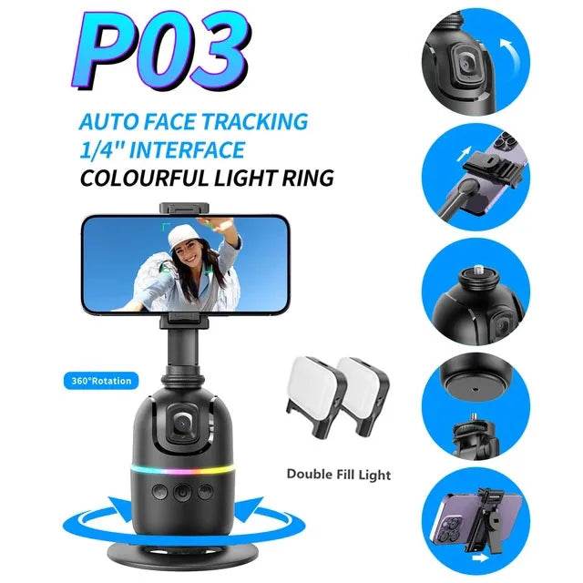 FANGTUOSI AI Smart Gimbal 360° Face Tracking Stabilizer