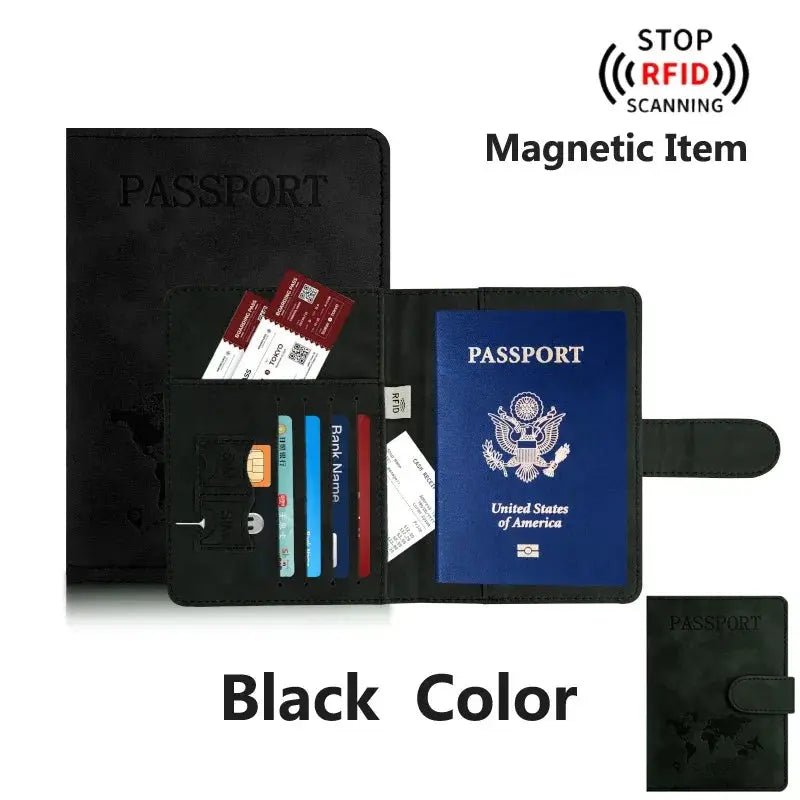 Passport Holder for Travel Essentials Passport Wallet Cover Case for Travel Accessories,Passport Book Holders for Women/Men