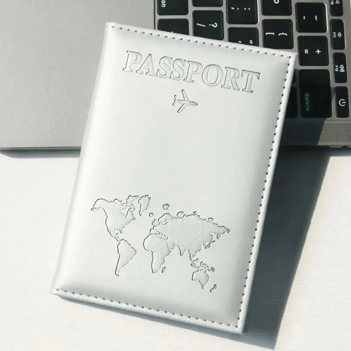 Passport Holder Map PU Passport Cover Travel Essential Cruise Must Have Passport Holders Slim and Portable for Travel