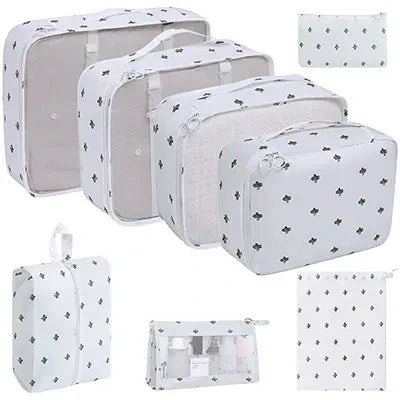 8/9/10/11 Pcs Set Travel Organizer Storage Bags Suitcase Packing Cubes Set Cases Portable Luggage Clothe Shoe Tidy Pouch Folding